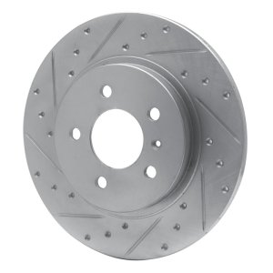 Buick TERRAZA Brake Rotor (1) - Rear Left - R1 Concepts - Drilled & Slotted - Silver - 2005